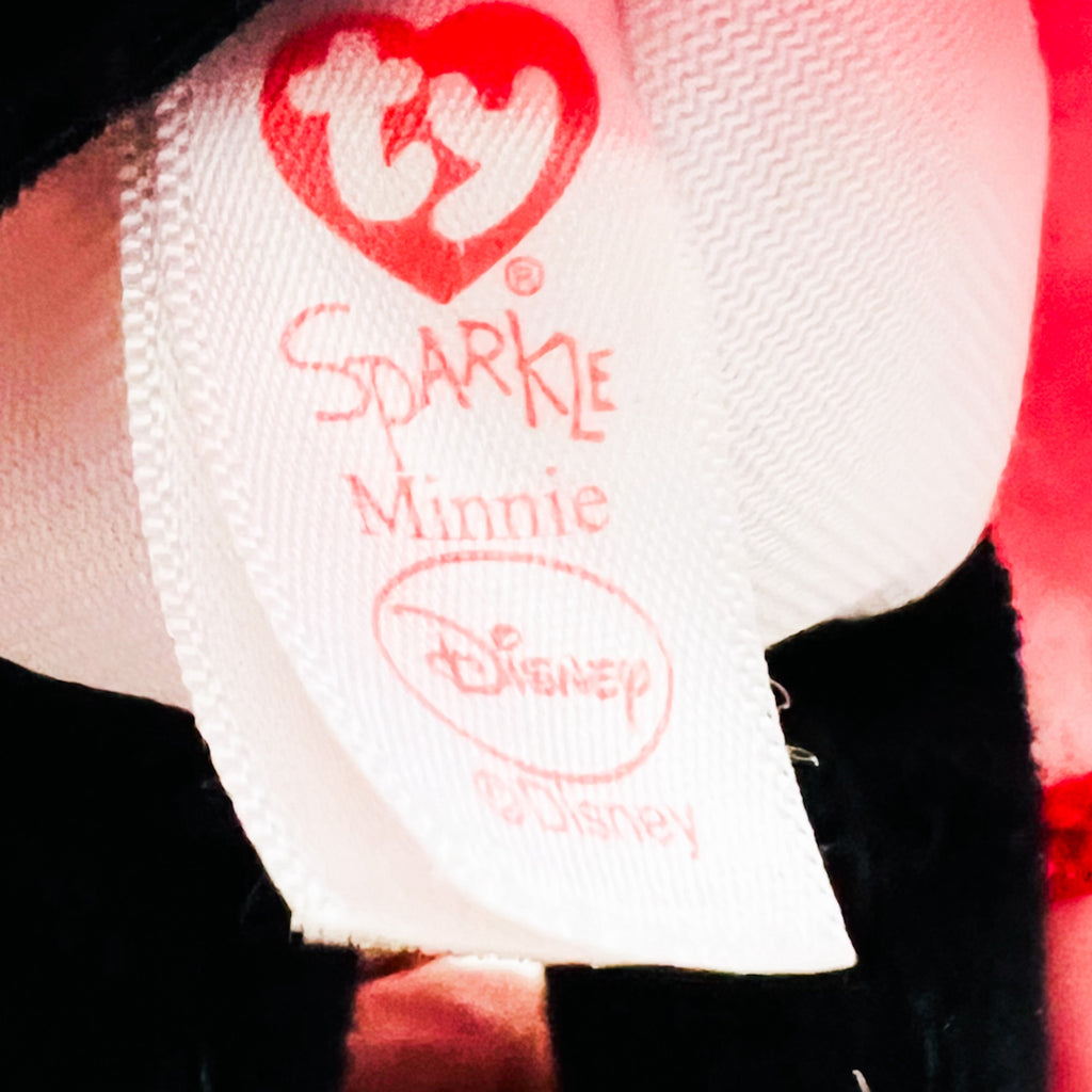 Disney Ty Sparkle Minnie Mouse Plush Stuffed Soft Plush