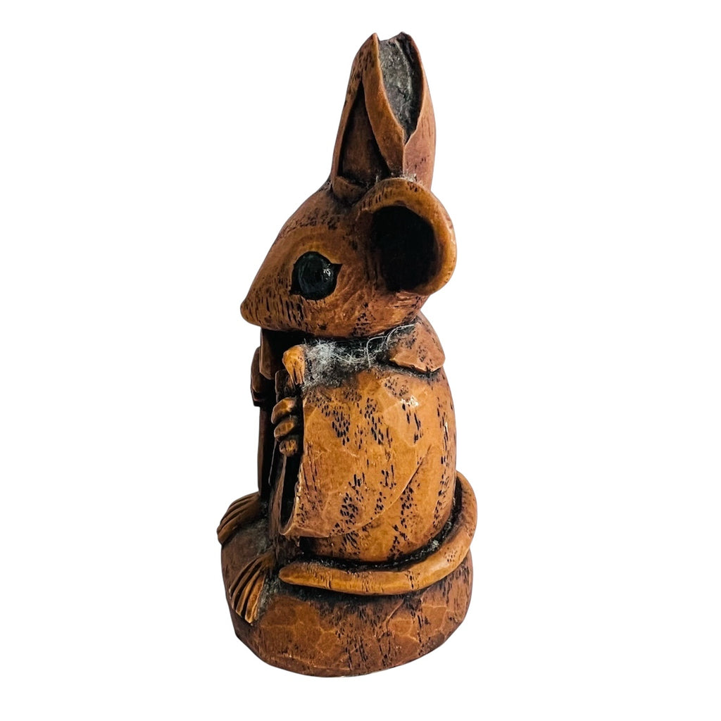 Bishop Church Mice Wooden Carved Figure