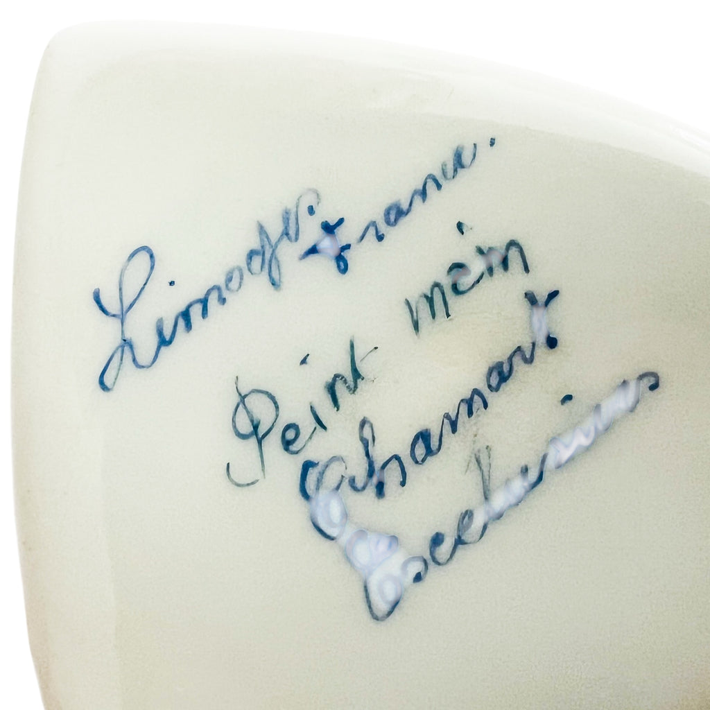 Limoges France Heart Shaped Darling Trinket Box