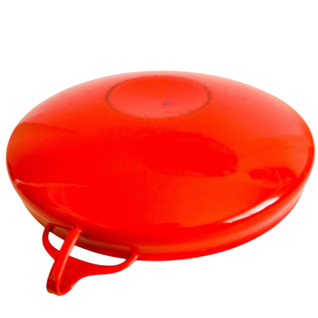 Vintage Dansk Kobenstyle Enamel Paella Pan 13 1/8” Red JHQ Made In Denmark