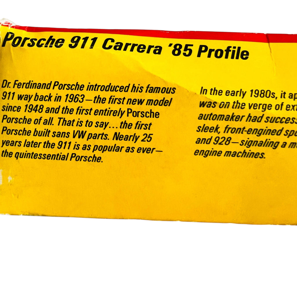 Porsche 911 Carrera 1985 ‘85 Plastic Model Kit 1/24 Scale