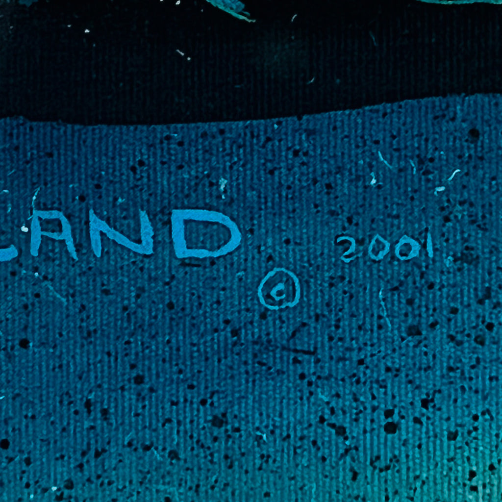 Vintage Robert Wyland Glass Framed Wall Art Print