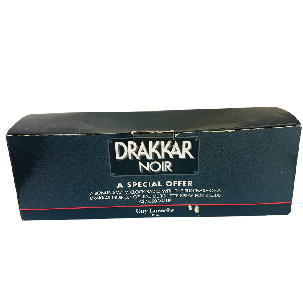 Vintage Drakkar Noir Alarm Clock Radio with 3.4 oz. Spray
