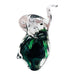 Vintage BLARNEY Clear Green Art Glass Collectibles Ireland Elephant Sculpture