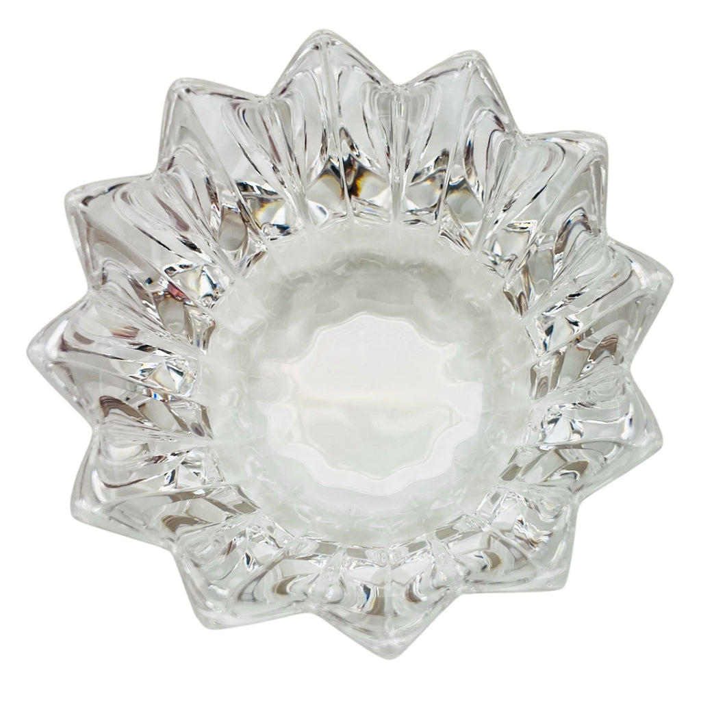 Vintage Orrefors Crystal Crown Design Art Glass Bowl