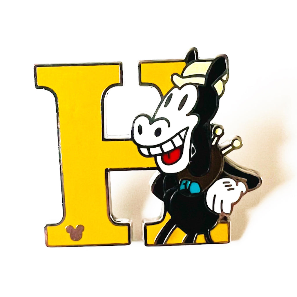Disney DLR Alphabet Letter Collection H for Horace Horsecollar Hidden Mickey Series Pin