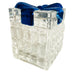 Vintage Glass Blue Bow Christmas Box