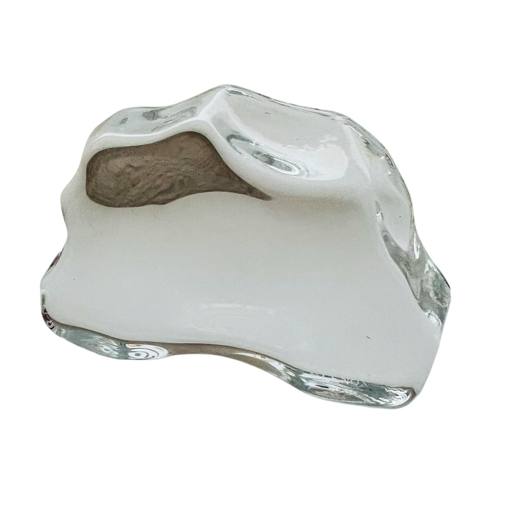Vintage Lenox 1995 Clear Glass Paperweight