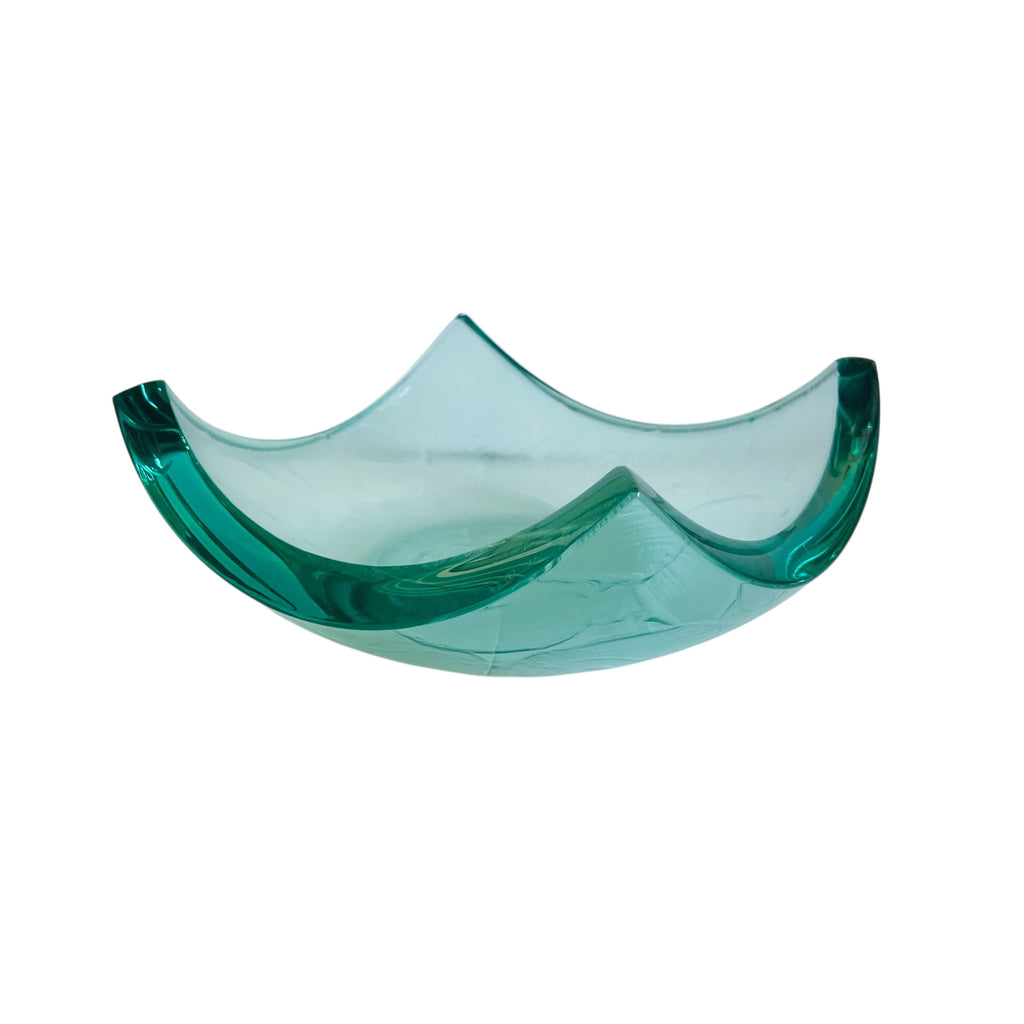 Vintage Stephen Schlanser Art Glass Catch All Tray Signed Bowl