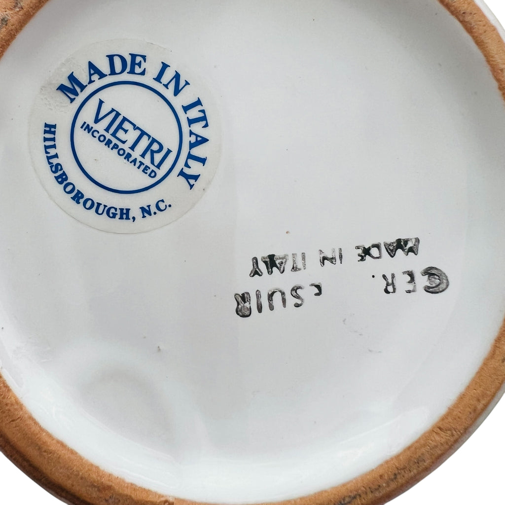 Vietri Italy Kissing Fish Tail Handle Mugs -Set of 2