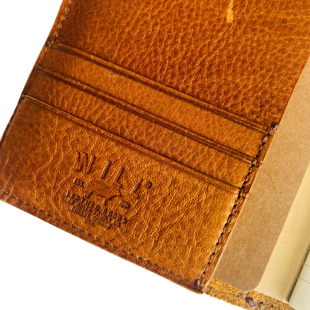 Will Leather Goods- Leather Journal Cover Cognac