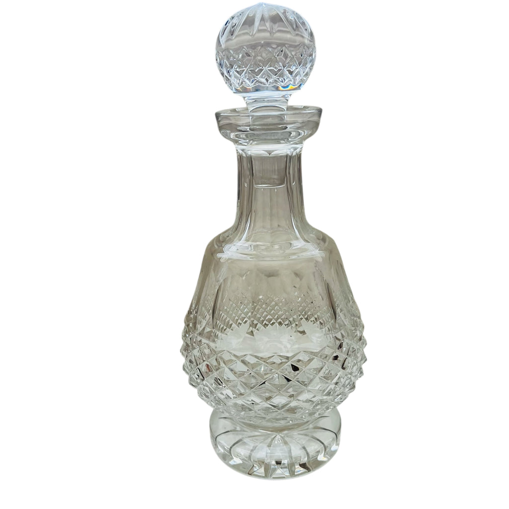 Vintage Waterford Heavy Cut Glass Crystal Decanter w/Stopper