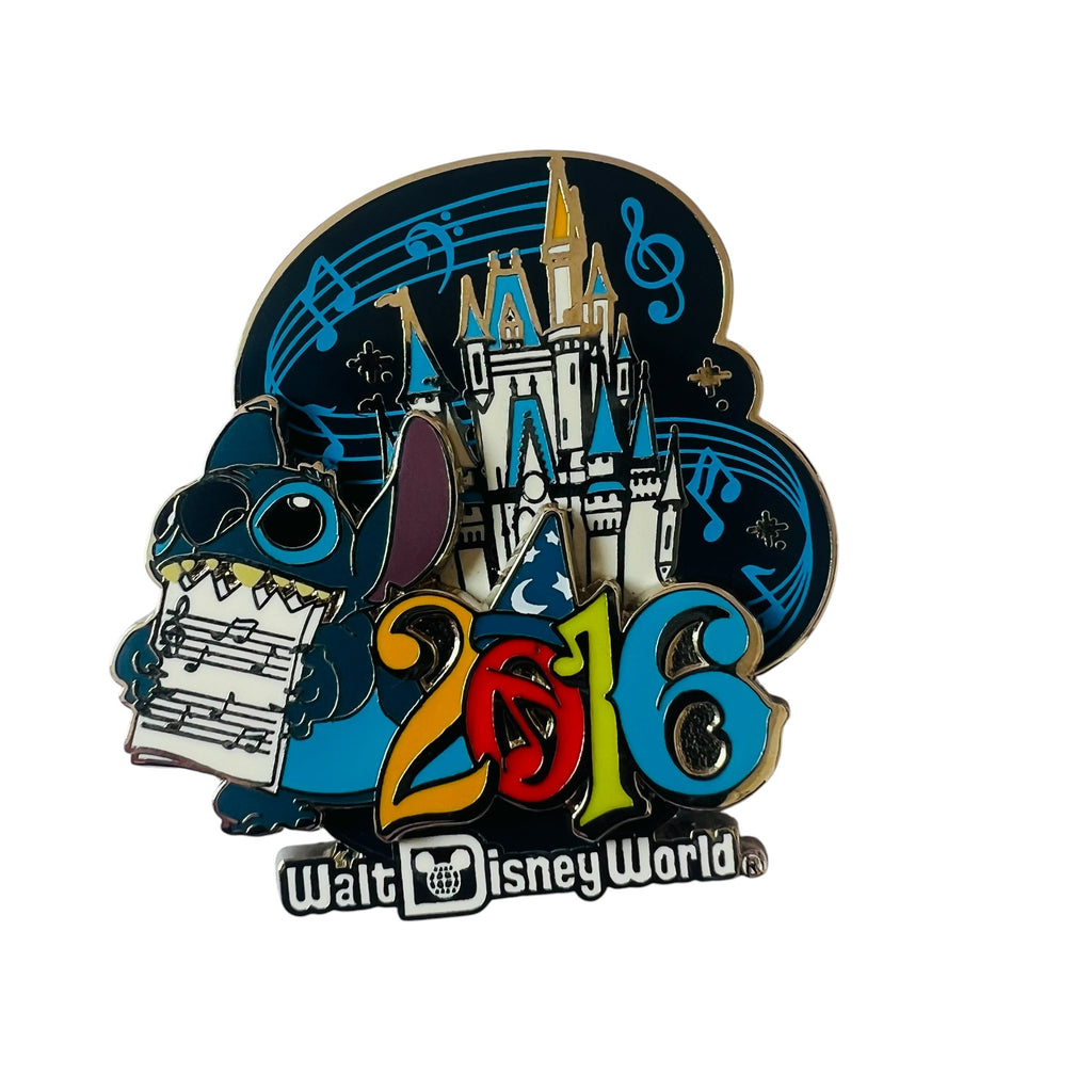 Walt Disney World Stitch Eating Music Castle 2016 Pin
