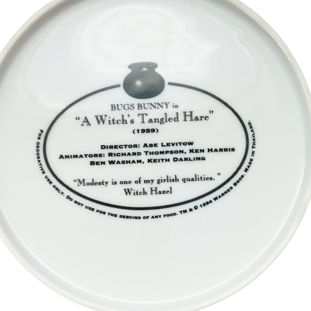 Warner Bros. Looney Tune A Witch’s Tangled Hare Bugs Bunny Collector Plate