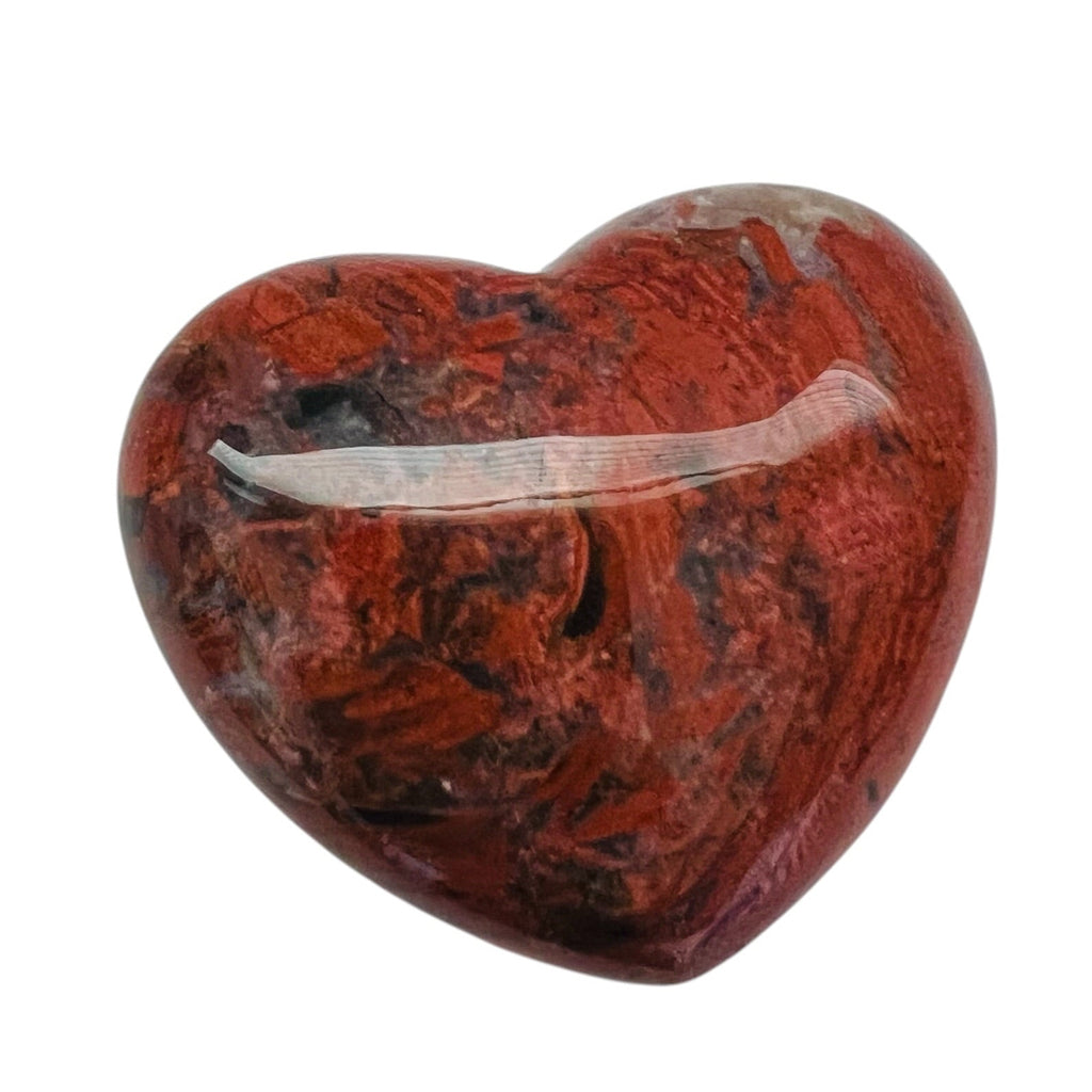 Rainbow Jasper Heart Stone