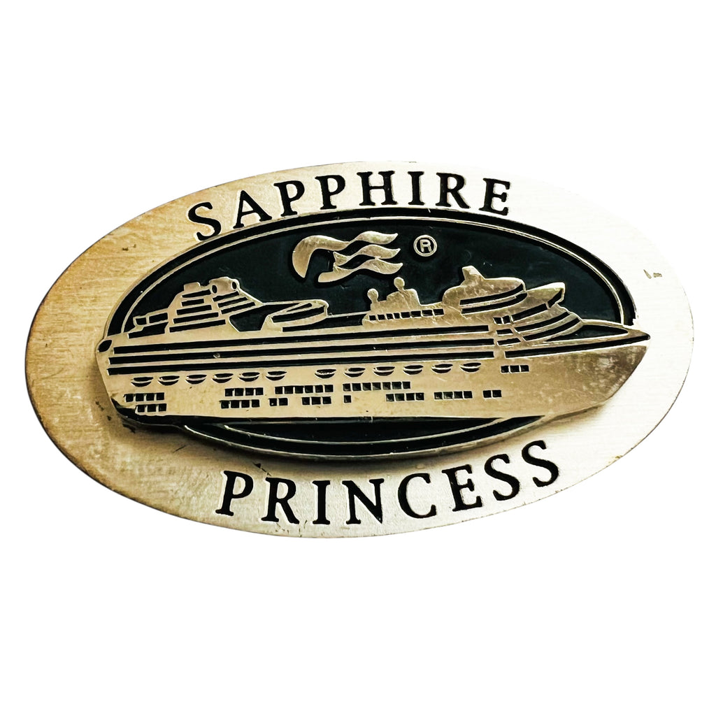 Vintage Sapphire Princess Cruise Ship Souvenir Magnet