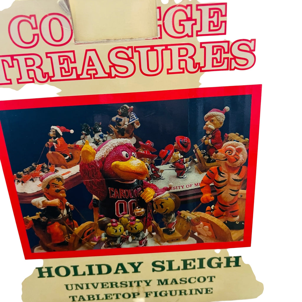Slavic Treasures Arkansas Razorbacks Holiday Sleigh Figure