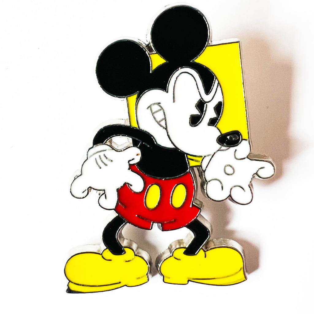 Disney Mickey Mouse Oh Shucks Yellow Block Character Pin