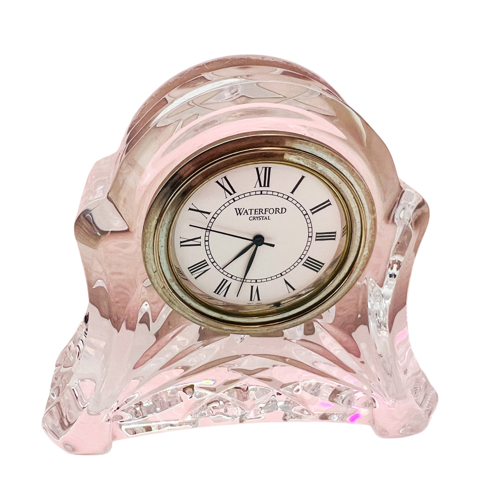 Vintage WATERFORD Crystal Abbey Desk Clock
