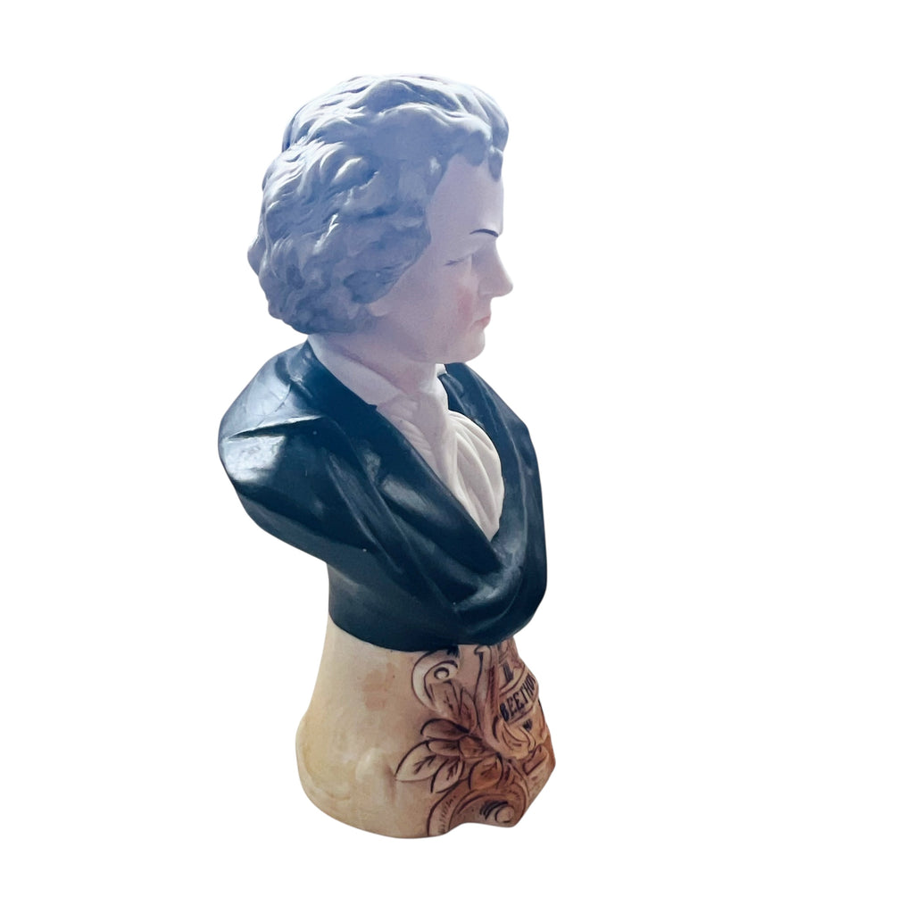 Vintage Beethoven Porcelain Bust Figurine