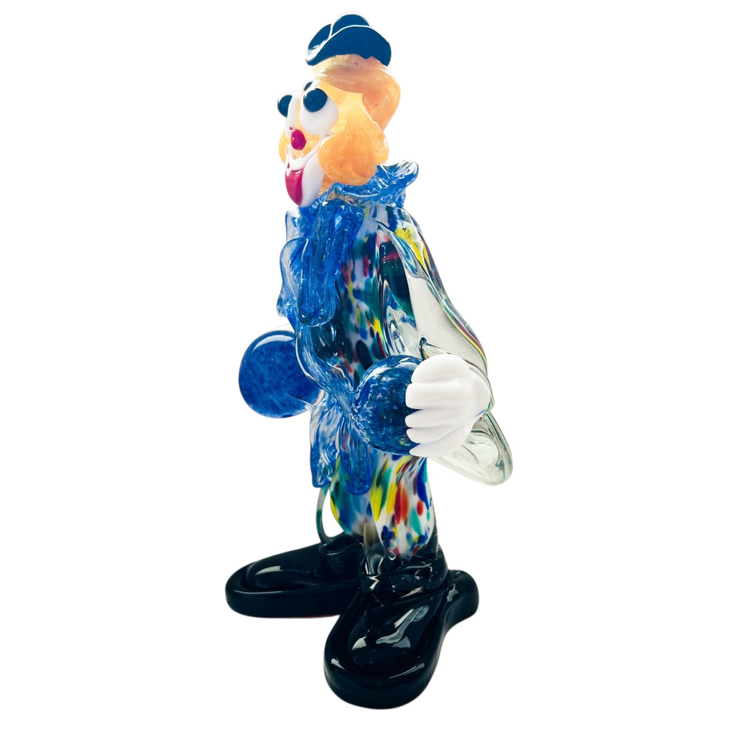 Vintage Murano Art Glass Hand Blown Clown Figurine