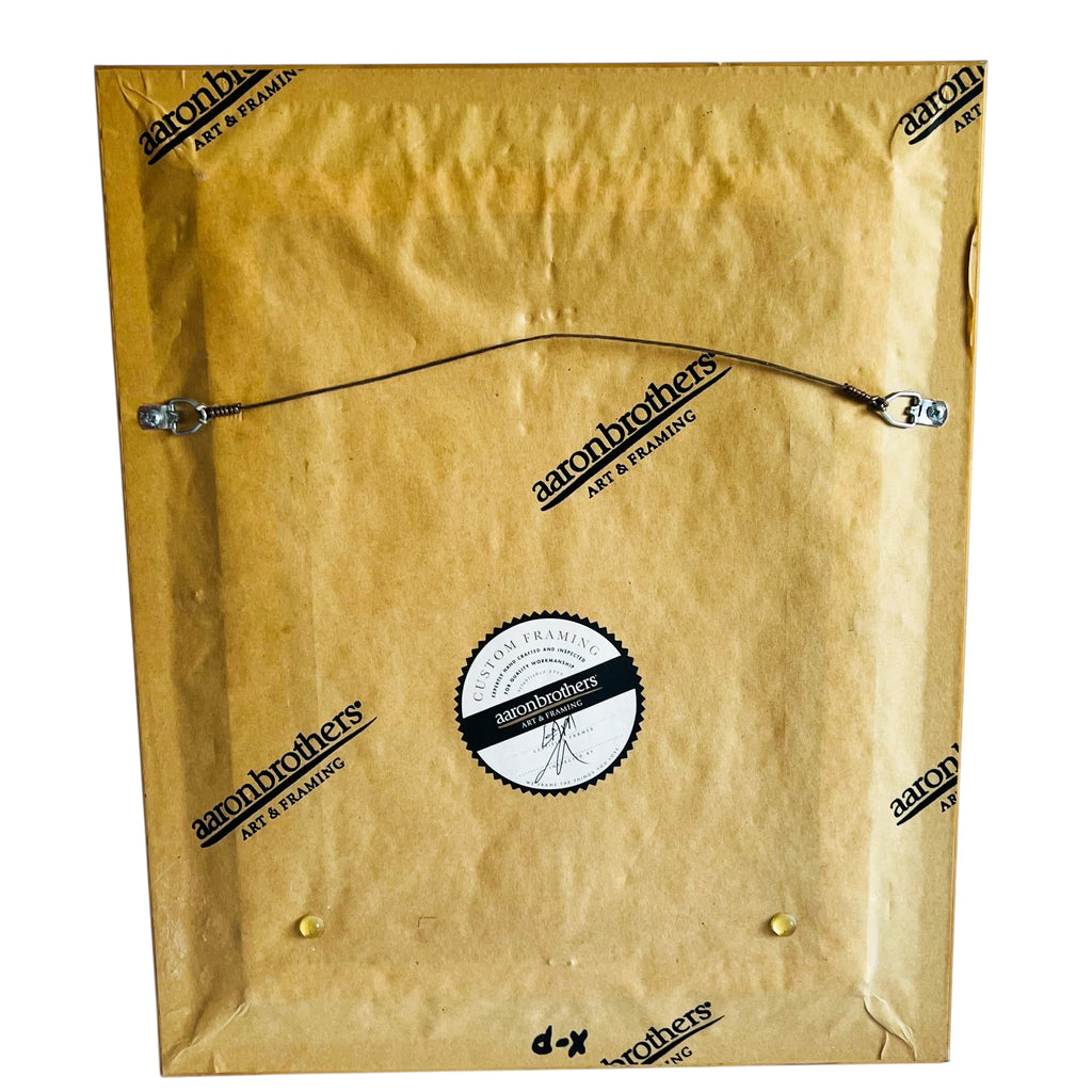 Mary Kay Gowley Beach Seaside Scene Framed Art with Blue Chair