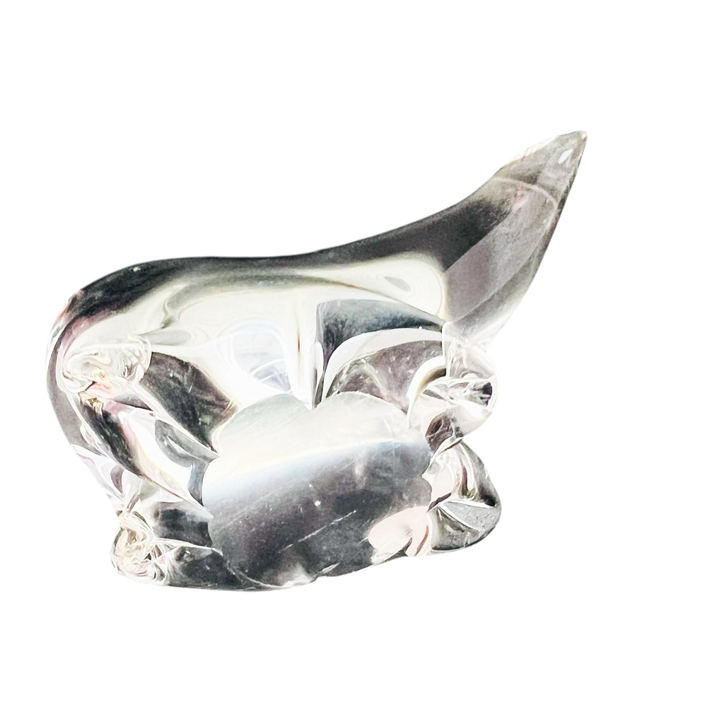 Vintage Polar  Bear Animal Clear Glass Figurine