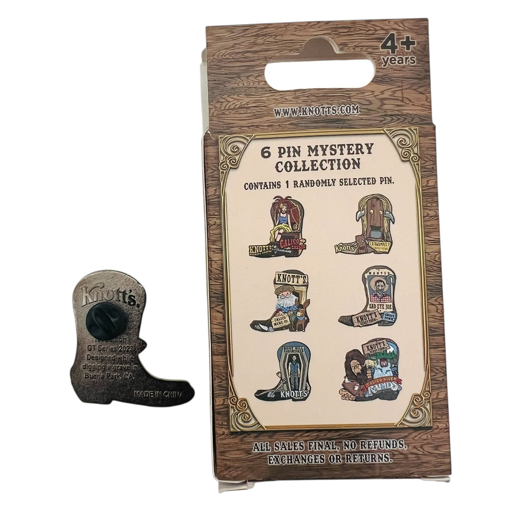 Knotts Berry Farm Mystery Box 2023 1st Edition Limited Ghost Town Boot Pin