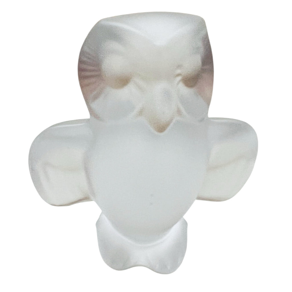 Vintage Cristal De Sevres France Frosted Glass Figurine