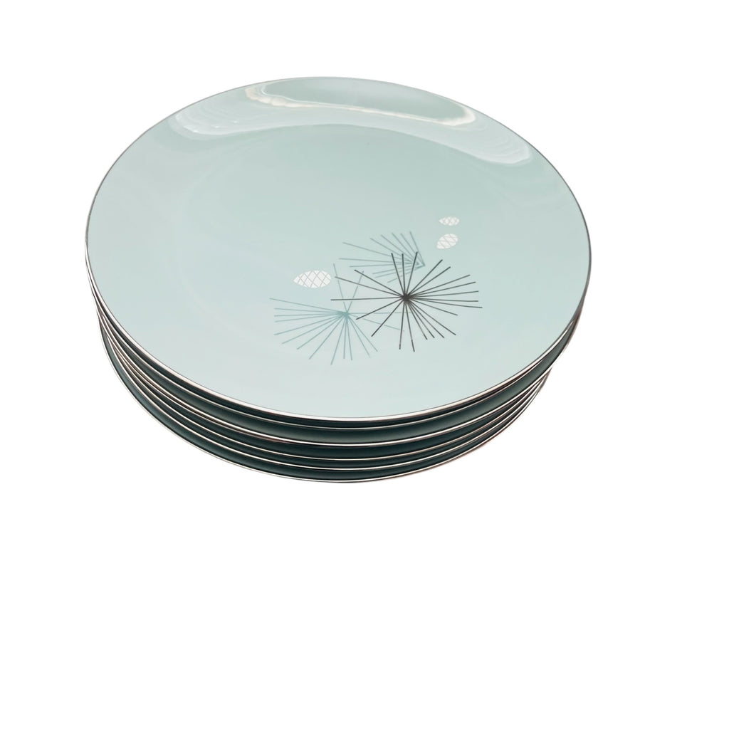 Franciscan Silver Pine Mid-Century Dinner Plates