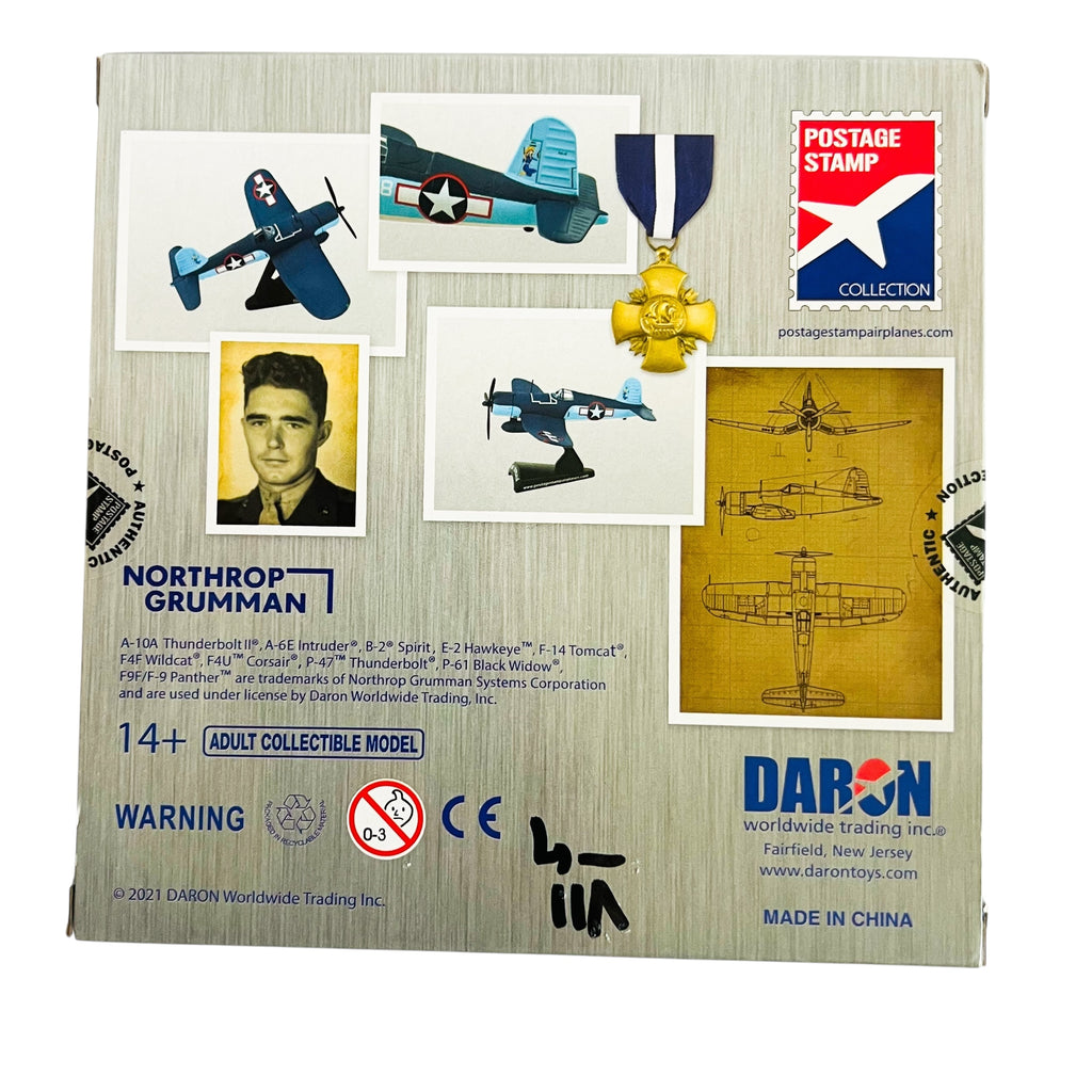 Daron Postage Stamp Collection F4U Corsair Diecast Model with Display
