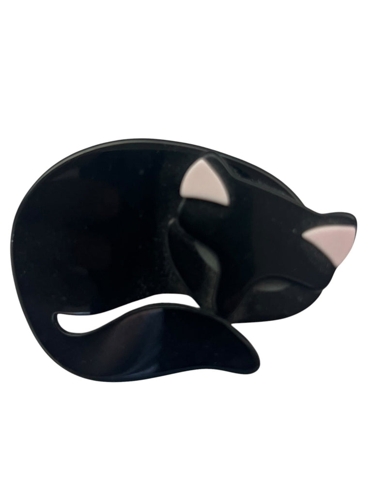 Vintage Lea Stein Cat Brooch