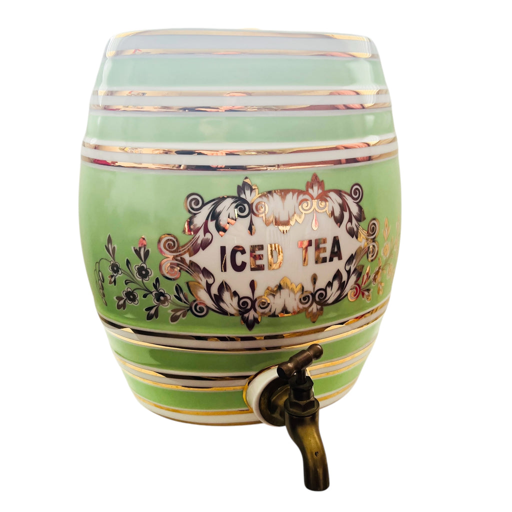 English Two's Company Iced Tea Ceramic Dispenser