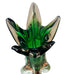 Vintage Murano Swung Pink Green Art Glass Vase