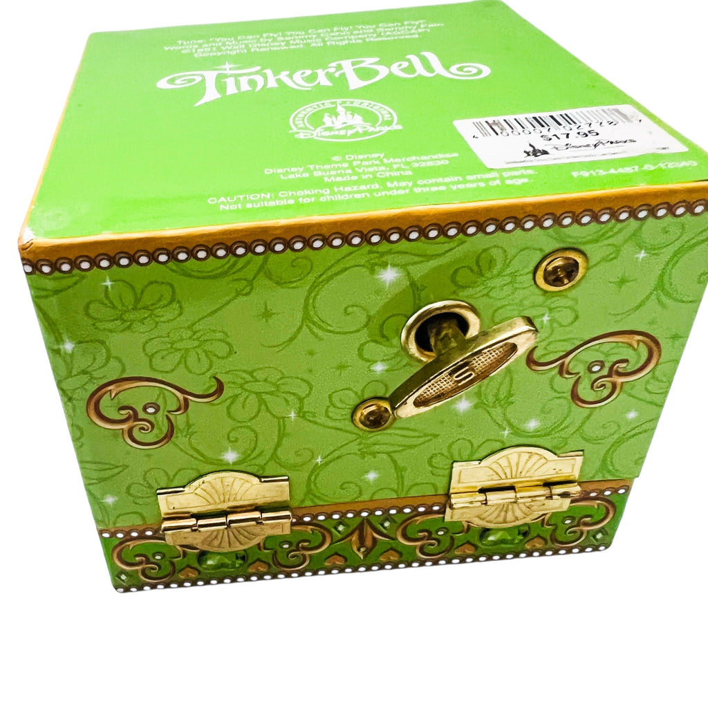 Disney Parks Tinkerbell Music Jewelry Box  Plays You Can Fly