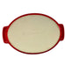 Le Creuset Stoneware Oval Red Cerise Baking Dish w/ Handles