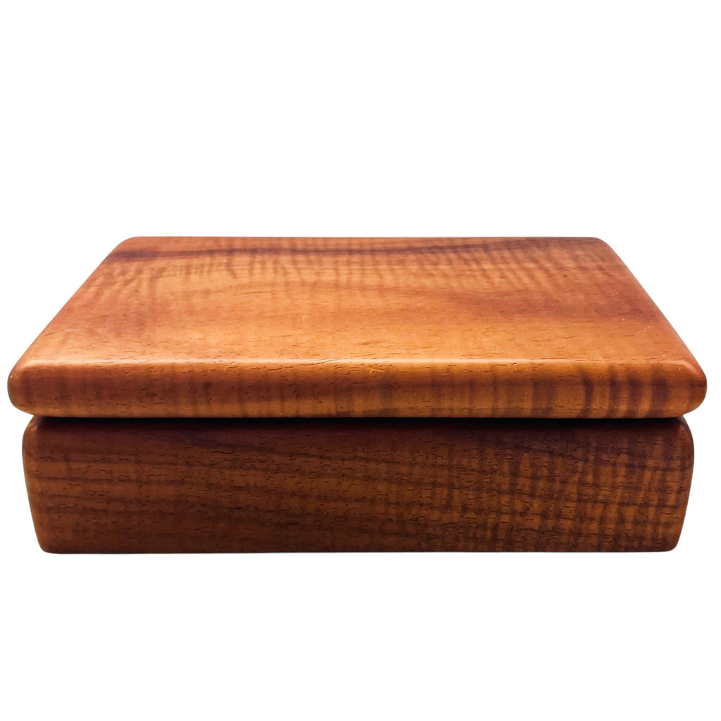 Vintage Koa Wood Hinged Keepsake Box