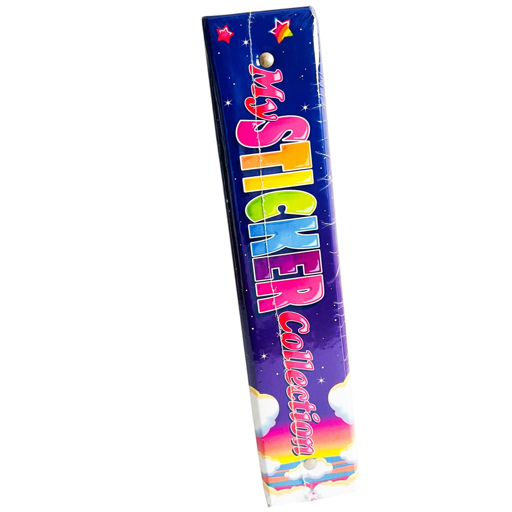 Vintage Lisa Frank Markie Unicorn Moon My Sticker Collection 3 Ring Binder