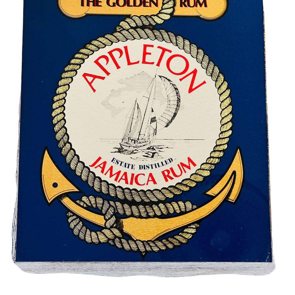 Vintage Appleton Jamaica Rum Nautical Theme Bar Framed Mirror
