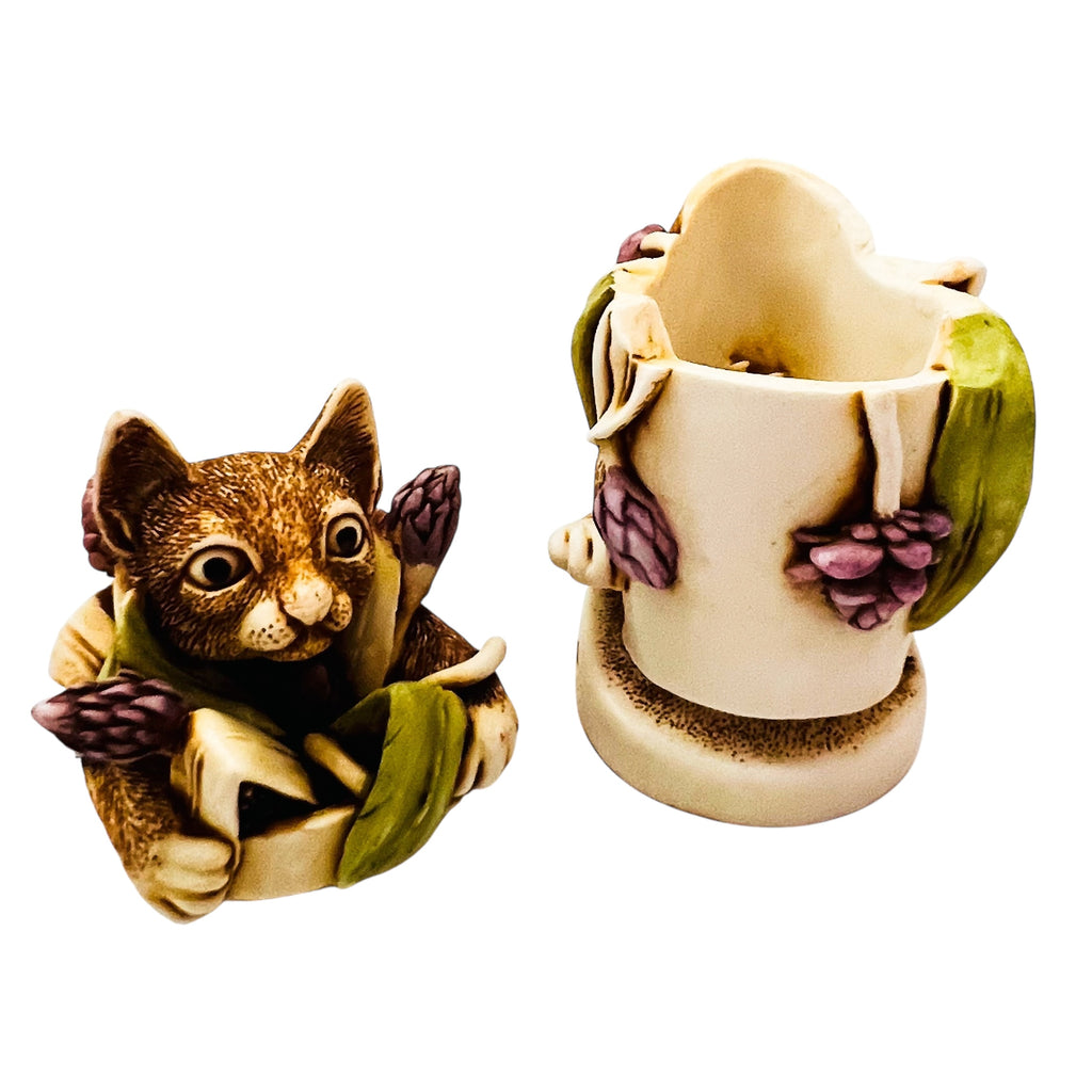 Harmony Kingdom "Algenon” Cat Box Figurine