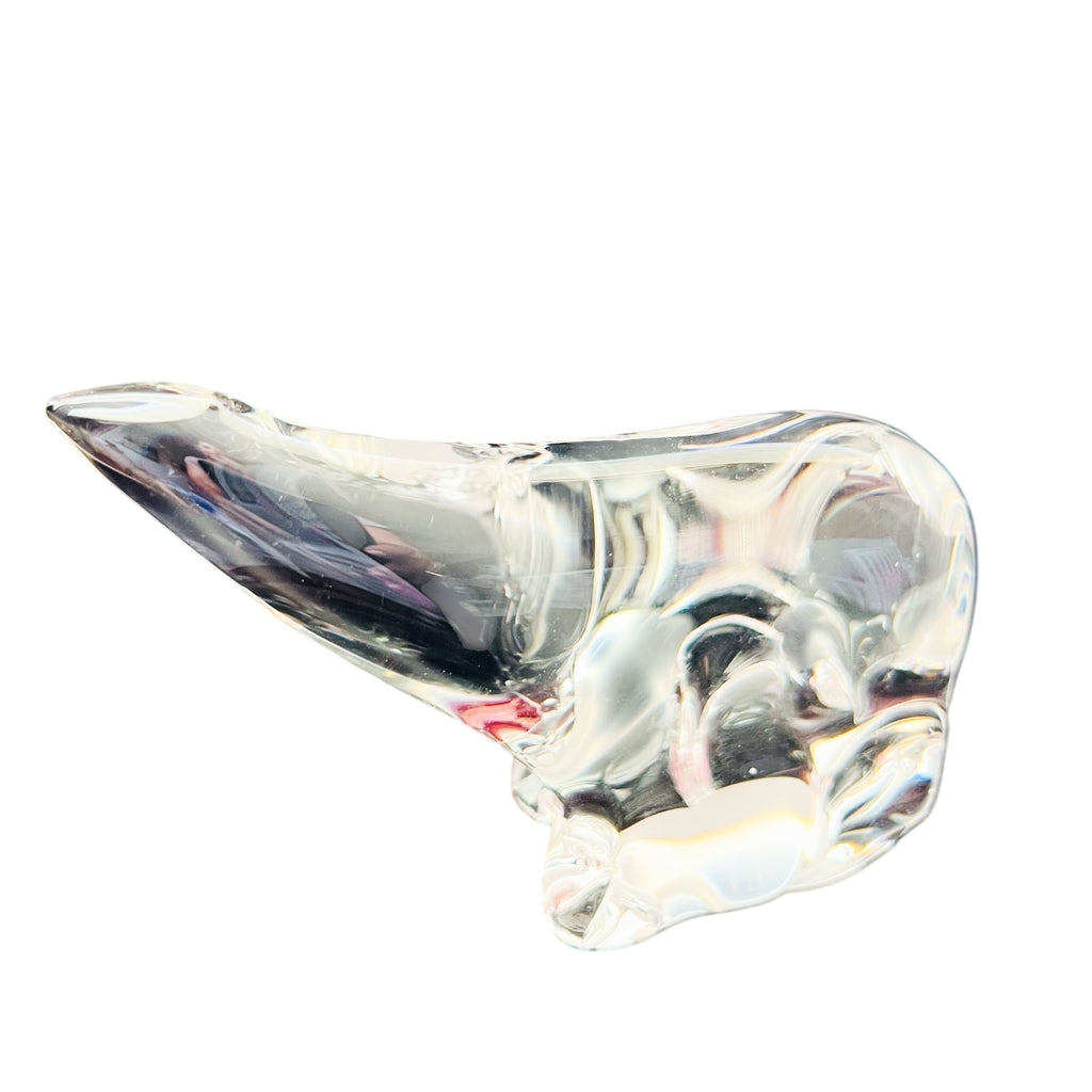 Vintage Polar  Bear Animal Clear Glass Figurine