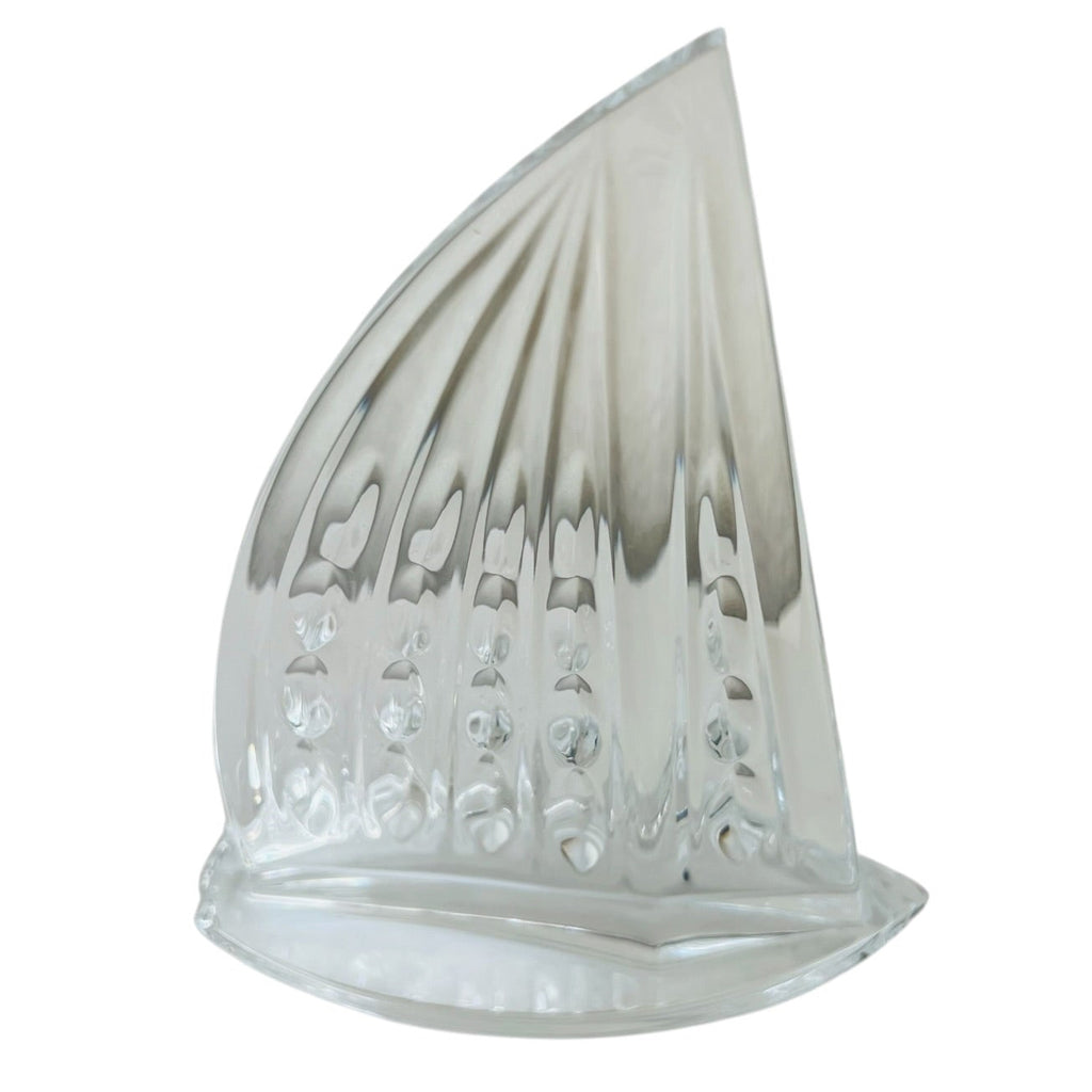 Vintage Waterford Crystal Clear Sailboat Nautical Boat Paperweight Figurine