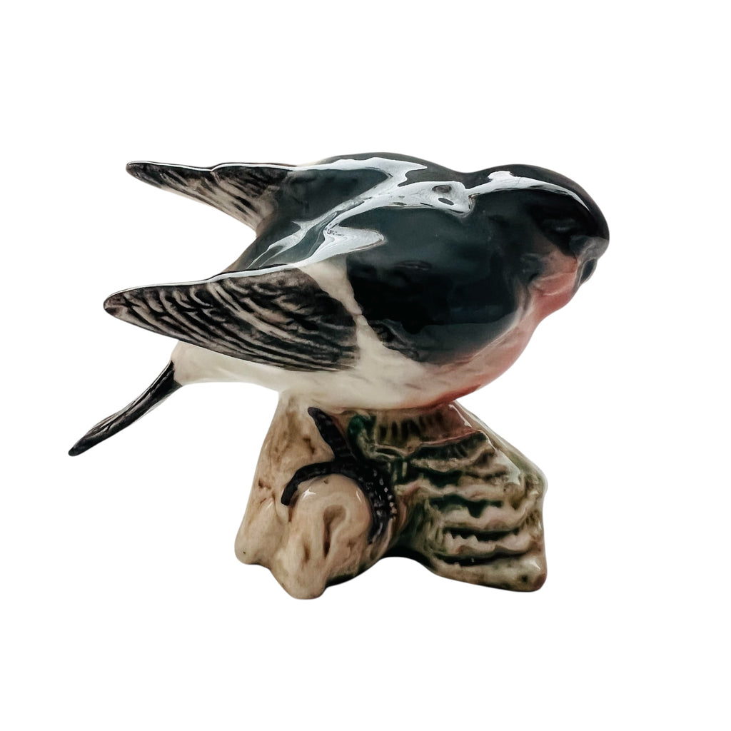 Vintage Beswick Porcelain Bird Bullfinch Figurine