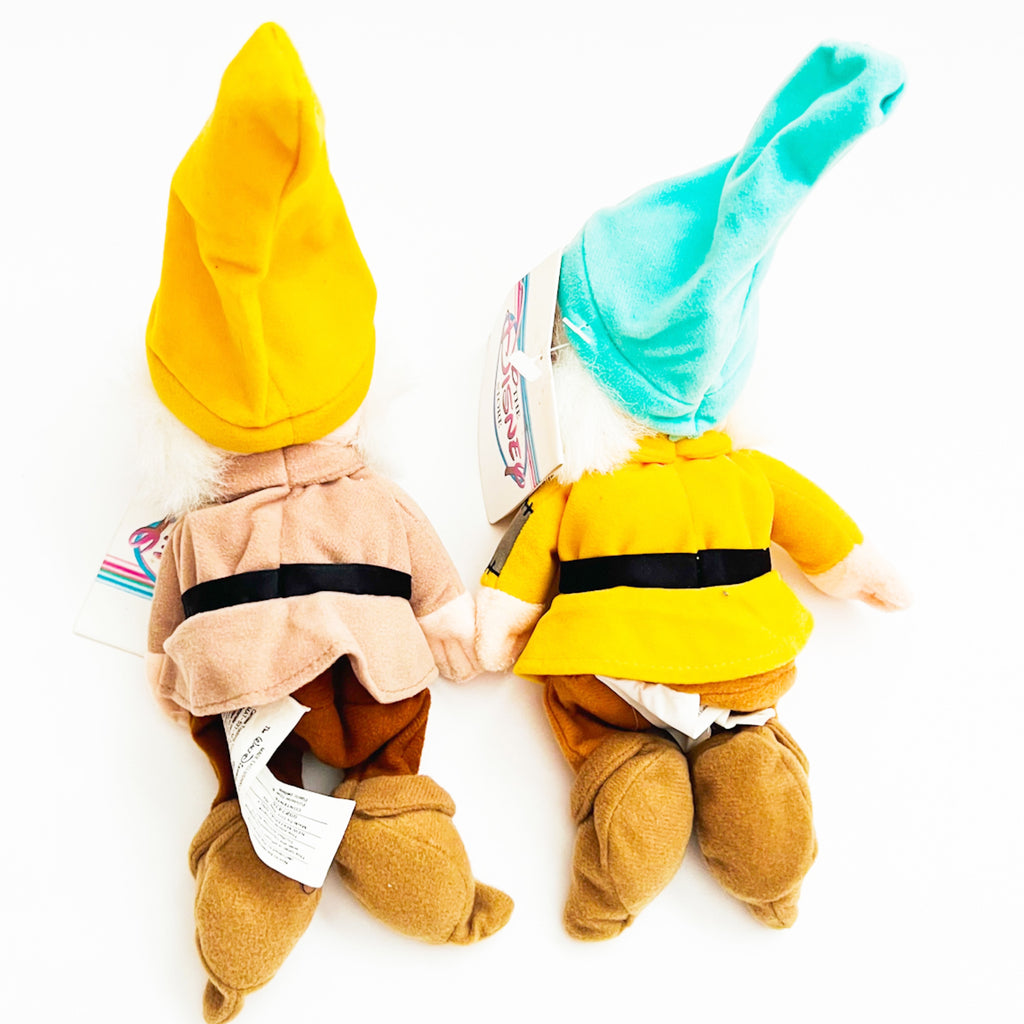 Disney Store Snow White and the Seven Dwarfs Sneezy & Bashful Plush