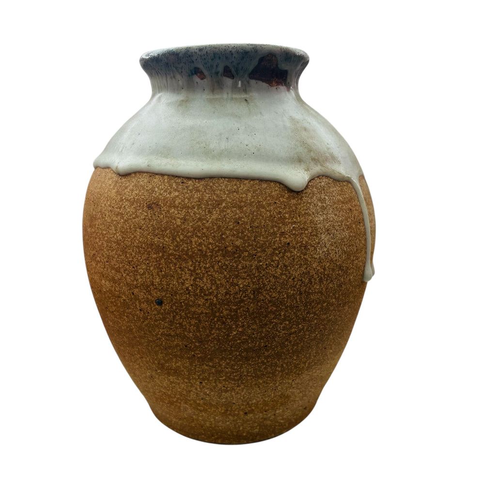 Studio Pottery Drip Glaze Vase
