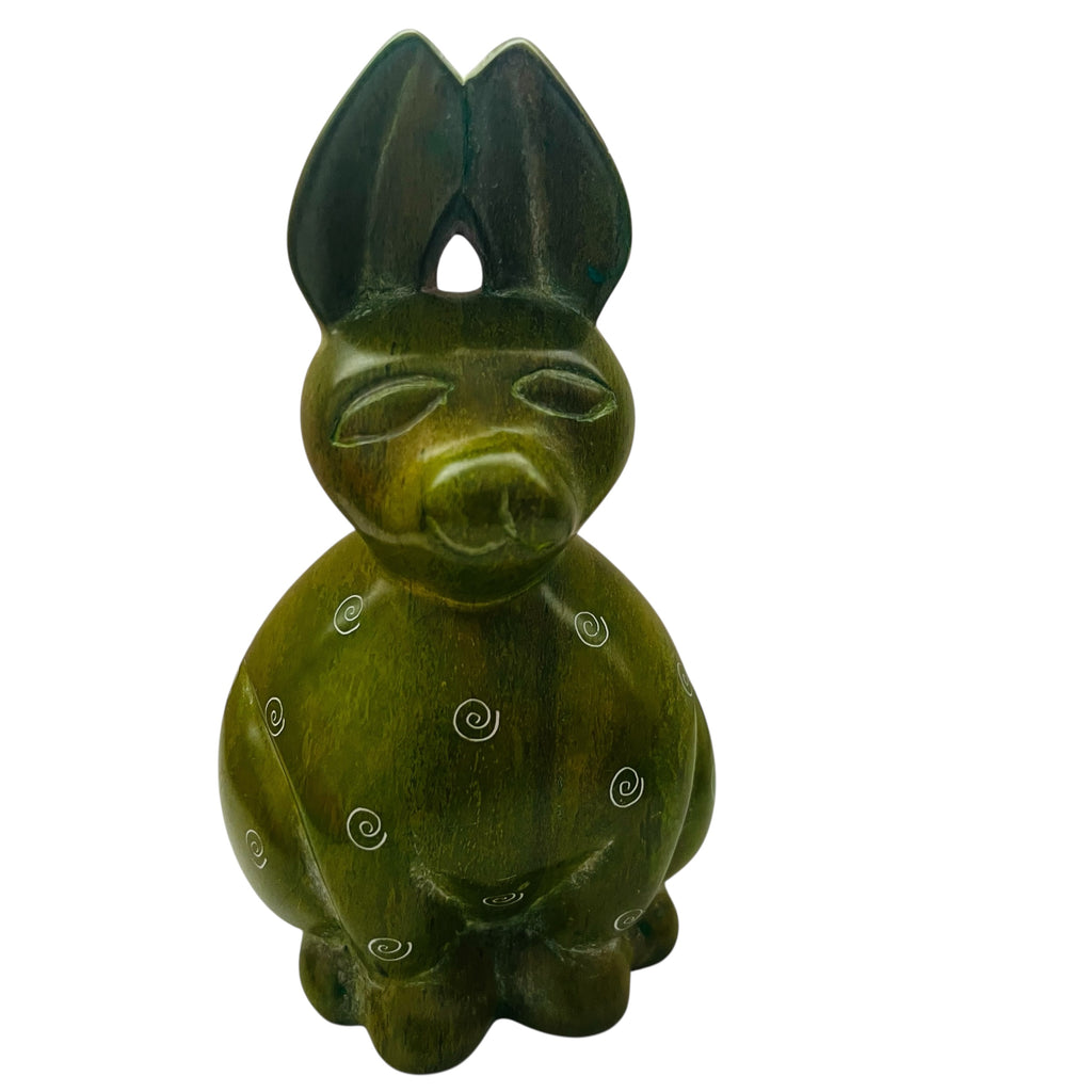 Kisli Soapstone Kenya Bunny Rabbit Figure