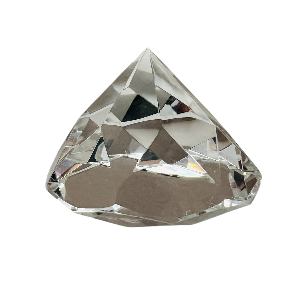 Oleg Cassini Elizabeth Round Cut Diamond Clear Paperweight