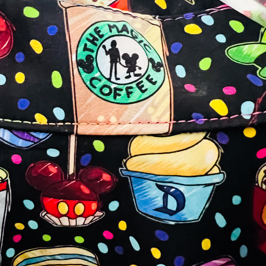 The Magic Coffee Colorful Foodie Disney Snacks Patterned Men's Shirt