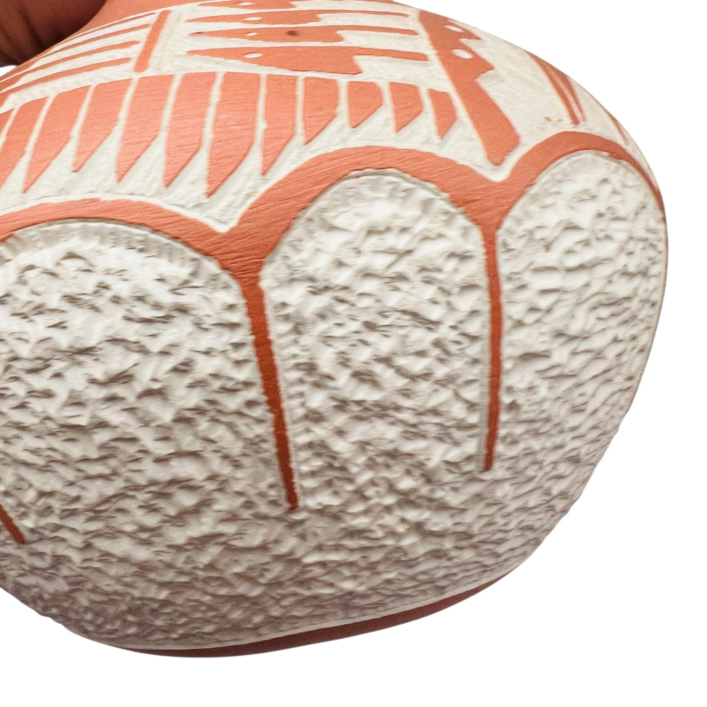 Vintage 1981 Pottery Signed Double Spout Wedding Vase