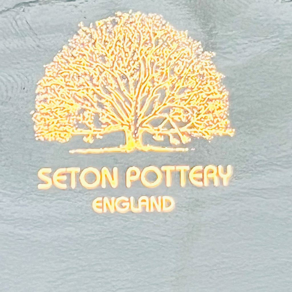 Vintage Seton Pottery V1845 Partagas Serie S Cigar Black Gold Ashtray